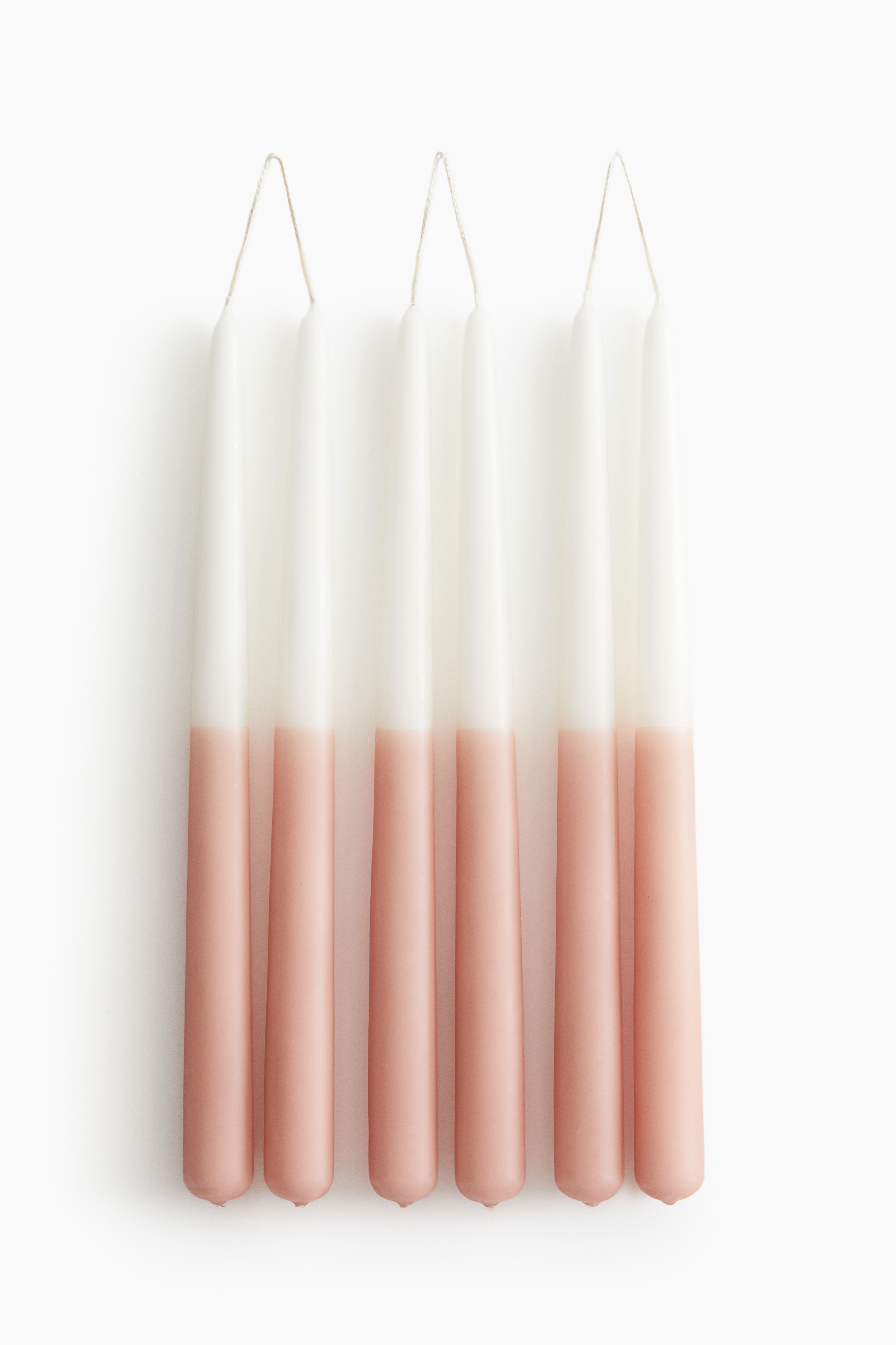 6-pack Dip-Dye Taper Candles H&M