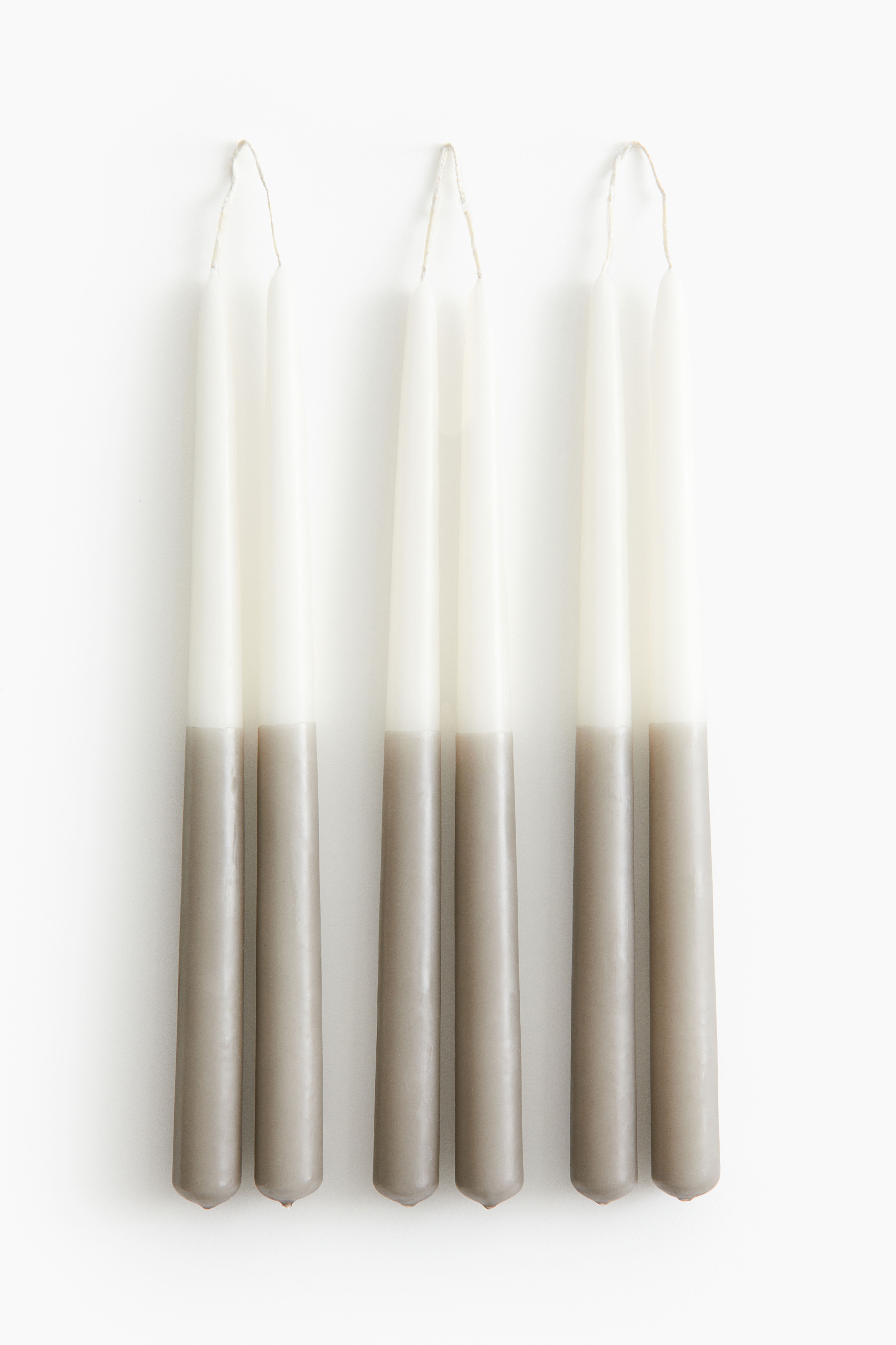 6-pack Dip-Dye Taper Candles H&M