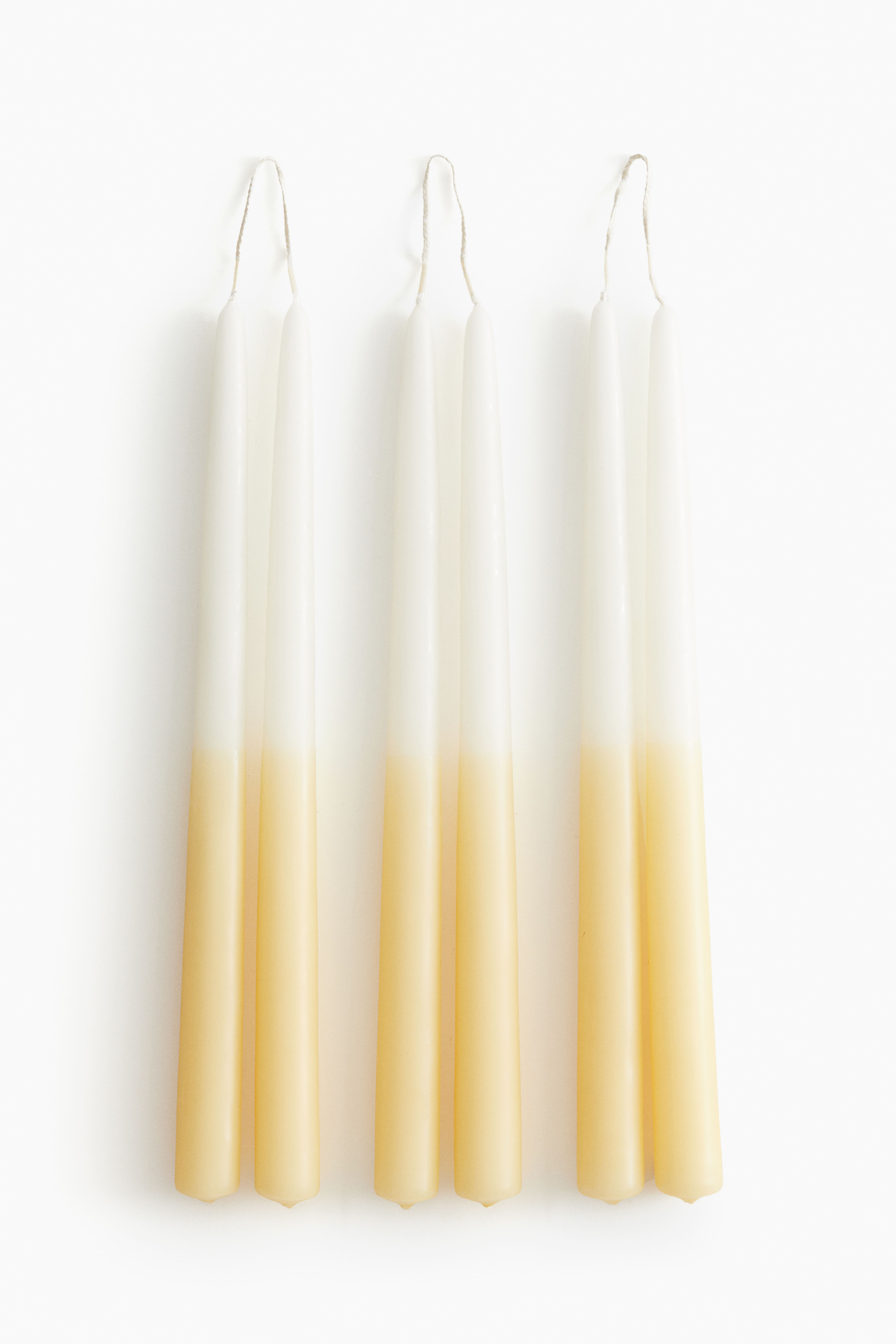 6-pack Dip-Dye Taper Candles H&M