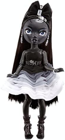 Rainbow High Shadow Series 1 Shanelle Onyx- Grayscale Fashion Doll. 2 Black Designer Outfits to Mix & Match with Accessories, Great Gift for Kids 6-12 Years Old and Collectors, Multicolor, 583554EUC Rainbow High