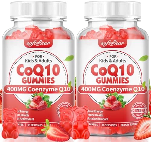 Кубики CoQ10 400 мг с Коэнзимом Q10 и Омега-3, Магнием, Витамином B3 и Цинком для клеточной энергии и антиоксидантной поддержки, 120 шт softbear