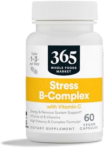 365 by Whole Foods Market, Vitamin B Stress Complex with Vitamin C, 60 Veg Capsules 365 by Whole Foods Market