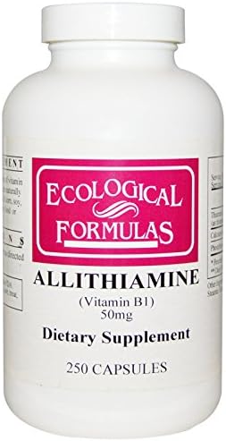 Ecological Formulas Allithiamine Vitamin B1, 50 mg, 250 Capsules Ecological Formulas