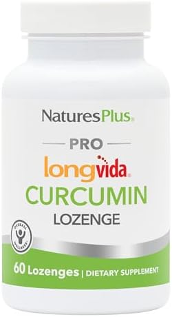 NaturesPlus PRO Longvida Curcumin - 60 Lozenges - Promotes Healthy Free Radical Protection - Non-GMO, Vegan, Gluten Free, Soy Free - 30 Servings Natures Plus