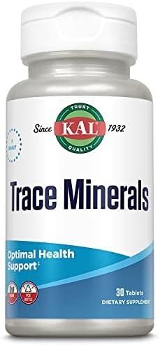 Kal Trace Minerals Actisorb Tablets, 30 Count Kal