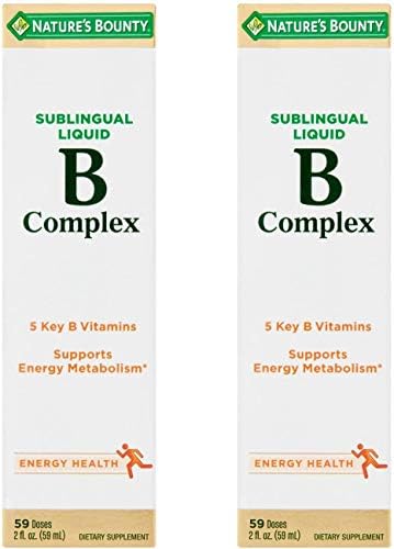 Nature's Bounty Vitamin B Complex sublingual Liquid, 2 Fl Oz (Pack of 2) Nature's Bounty