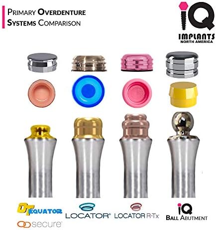 Locator Male Standard Light, Pink 3.0 lbs (20 Pack) Iq Implants