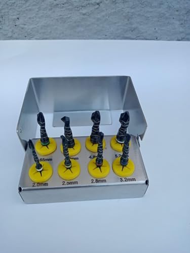 8-Piece Cylindrical Dental Implant Drills with External Irrigation and Bur Holder QUANTAFIT EXPORTS