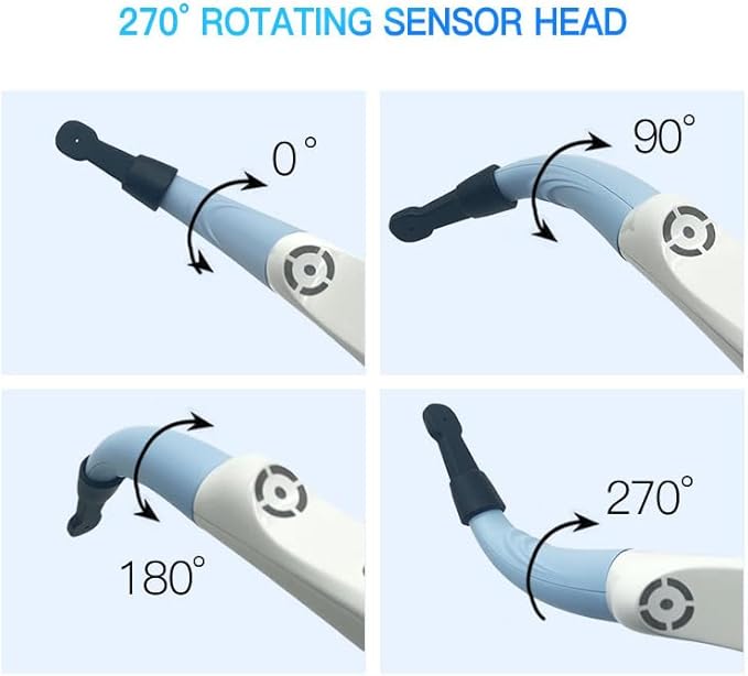 L1088 Dental Implant Detector with 270° Rotating Sensor Head Mini "1" "7" Shape Sensor Head Second Generation Blue SMILEHEVEN