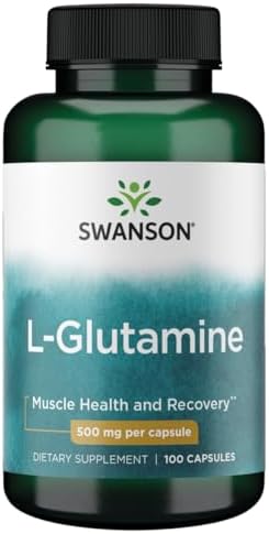 Swanson Amino Acid L-Glutamine 500 Milligrams 100 Capsules Swanson