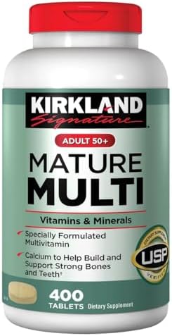 Kirkland Signature Adults 50+ Mature Multi, 400 Tablets 1 Kirkland