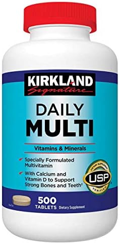 Kirkland Signature Daily Multi, 500 Tablets (2 Pack) Kirkland