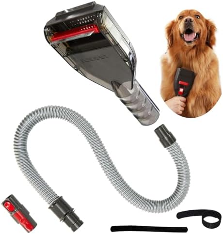 Dog Hair Vacuum Attachment for Dyson Cordless Upright Canister, Groom Tool Pet Shedding Brush for V6 V7 V8 V10 V11 V12 V15 DC40-DC65 UP13-UP30 Animal, Grooming Kit with Extension Hose Adapter Kodahome