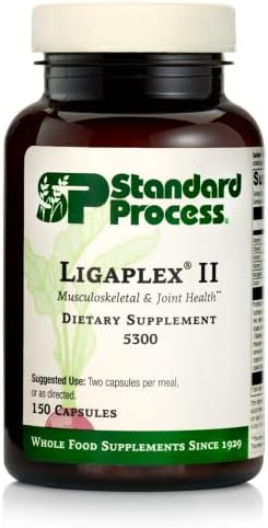 Standard Process Ligaplex II - Joint & Bone Support - Manganese Supplement with Vitamin B12, A & D - Skeletal System & Joint Support Supplement - 150 Capsules Standard Process Inc.