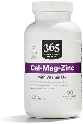 365 by Whole Foods Market, Calcium Magnesium Zinc, 90 Tablets 365 by Whole Foods Market