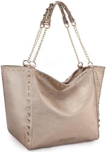 Montana West Large Tote Bag for Women Oversized Shoulder Purses with Chain Handbags Montana West