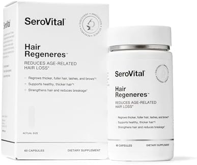 SeroVital Hair Regeneres - Formulated For Women Seeking Enhanced Hair Growth - Supports Noticeable Decrease in Age-Related Hair Loss and Shedding - (60 Count) SeroVital