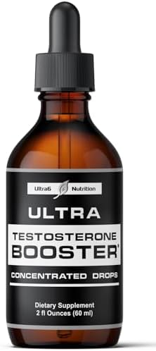 Testosterone Booster for Men - Mens and Women Health Supplements - Supplement with Tongkat Ali + Tribulus Terrestris for Male Enhancement - Supports Muscle Recovery & Energy Boost Ultra6 Nutrition