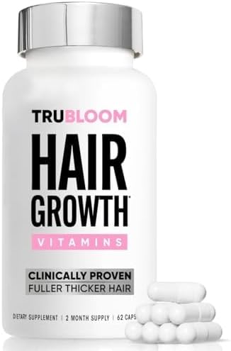 St. Tropica Tru Bloom Hair Growth Vitamins - 2 Month Supply. Clinically Proven for Fuller, Thicker Hair. Natural & Drug-Free. Ultimate Hair Vitamins for Proven Results St. Tropica