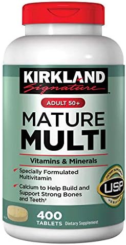 Kirkland Signature Mature Adult Multi Vitamin Tablets, 5 Package (400 Count) Kirkland