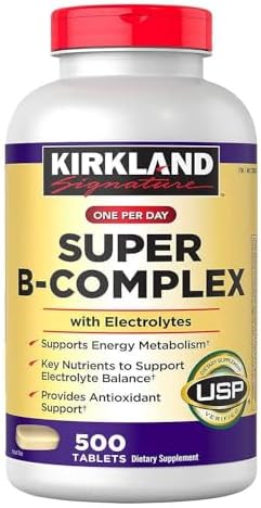 Kirkland Signature Super B-Complex (2-Pack) with Electrolytes (2 x 500 Tablets) Kirkland