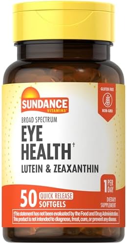 Sundance Lutein and Zeaxanthin Supplement | 50 Softgels | for Eye Health | Non-GMO and Gluten Free Formula Sundance