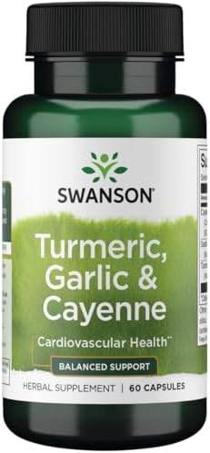 Swanson Full Spectrum Turmeric Garlic & Cayenne 60 Capsules Swanson