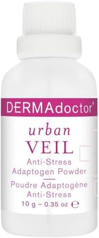 DERMAdoctor Urban Veil Dermatologist Formulated Anti Stress Antioxidant Powder with Niacinamide B3, Vitamin C and Elderberry - 0.35 oz DERMAdoctor