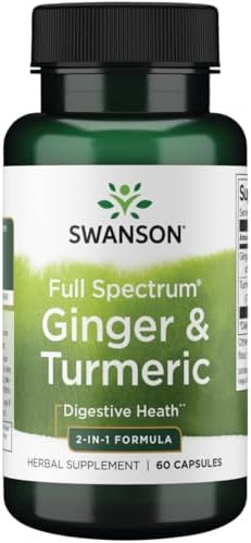 Swanson Full Spectrum Ginger & Turmeric 60 Capsules Swanson