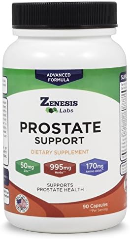 Zenesis Labs Prostate Health with Saw Palmetto - 90 Capsules - Also with Zinc, Copper, Pumpkin Seed, Burdock Root, Amino Acids, & Other Extracts - 45 Day Supply Zenesis Labs