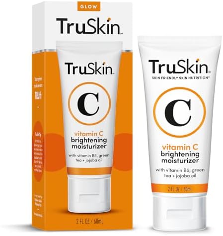 TruSkin Vitamin C Cream for Face – Brightening Moisturizer, Anti Aging, Hydrating, Skin Wrinkle Cream – Vitamin B5, Vitamin E, Jojoba Oil, Aloe Vera & Green Tea, 2 Fl Oz TruSkin