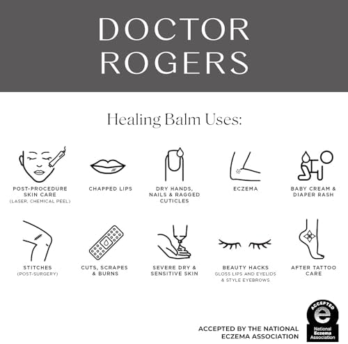 Doctor Rogers Restore Healing Balm. Multi-Purpose Healing Ointment & Moisturizing Eczema Relief Gel. Protects & Soothes Injured, Sensitive & Dry Skin 0.5 Ounce Tube (14 gram) Doctor Rogers RESTORE