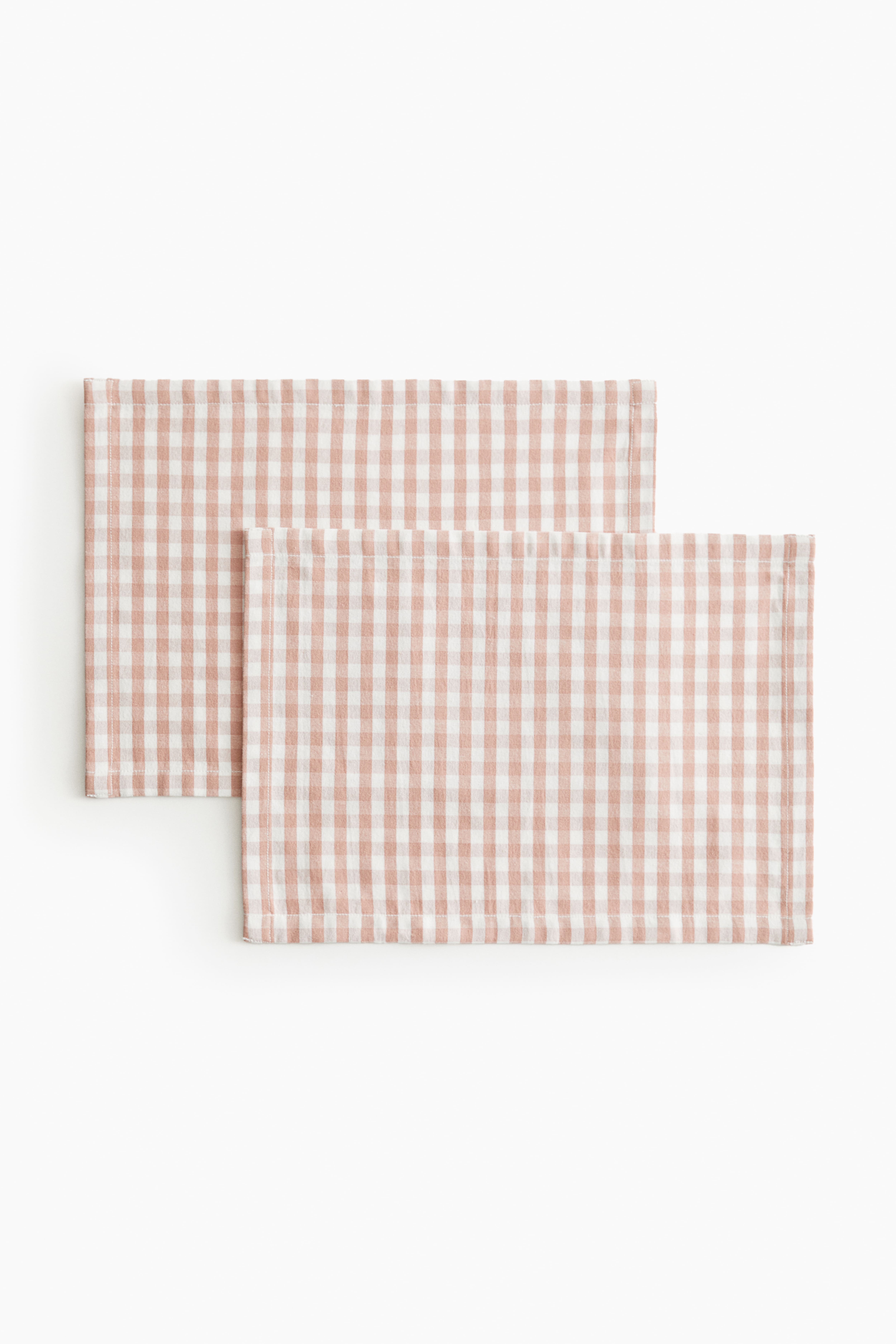 2-Pack Gingham-Checked Placemats H&M