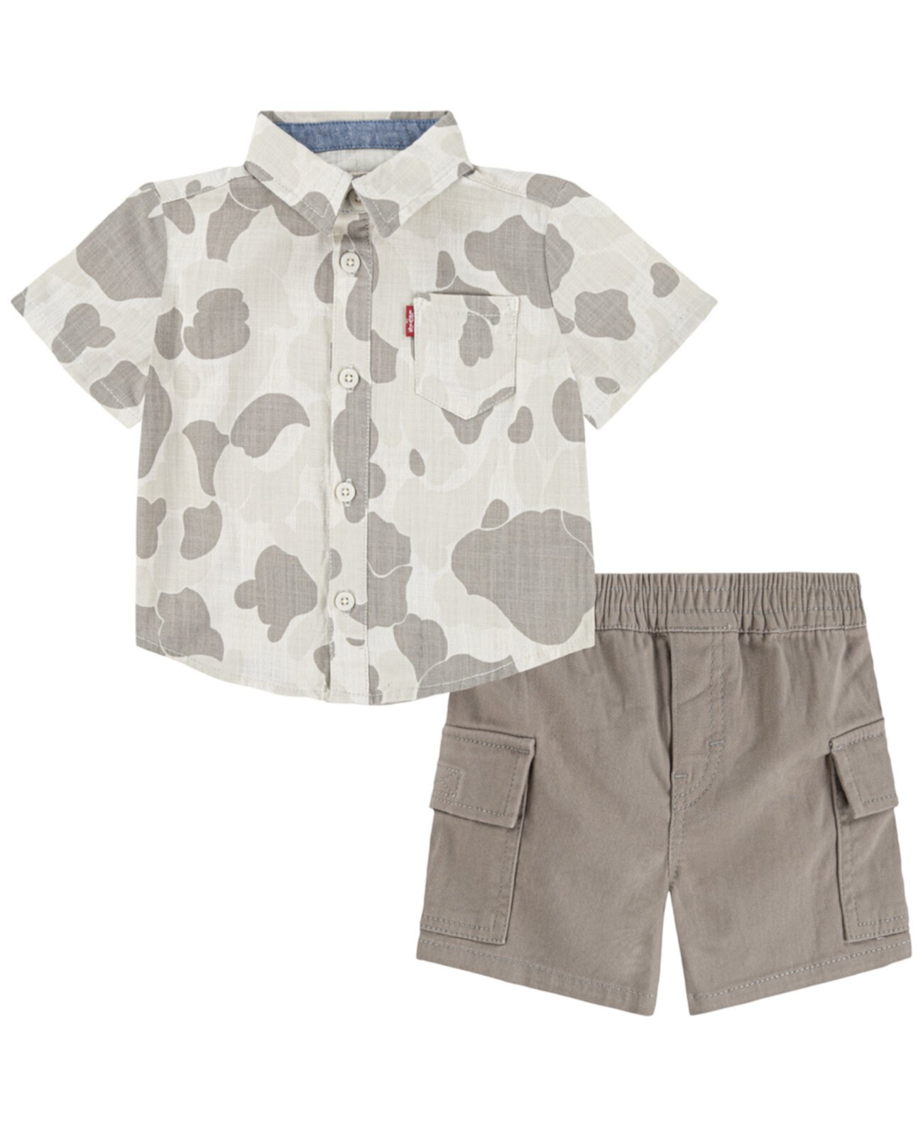 Toddler Boys 2-Piece Woven Shirt and Cargo Shorts Levi's®