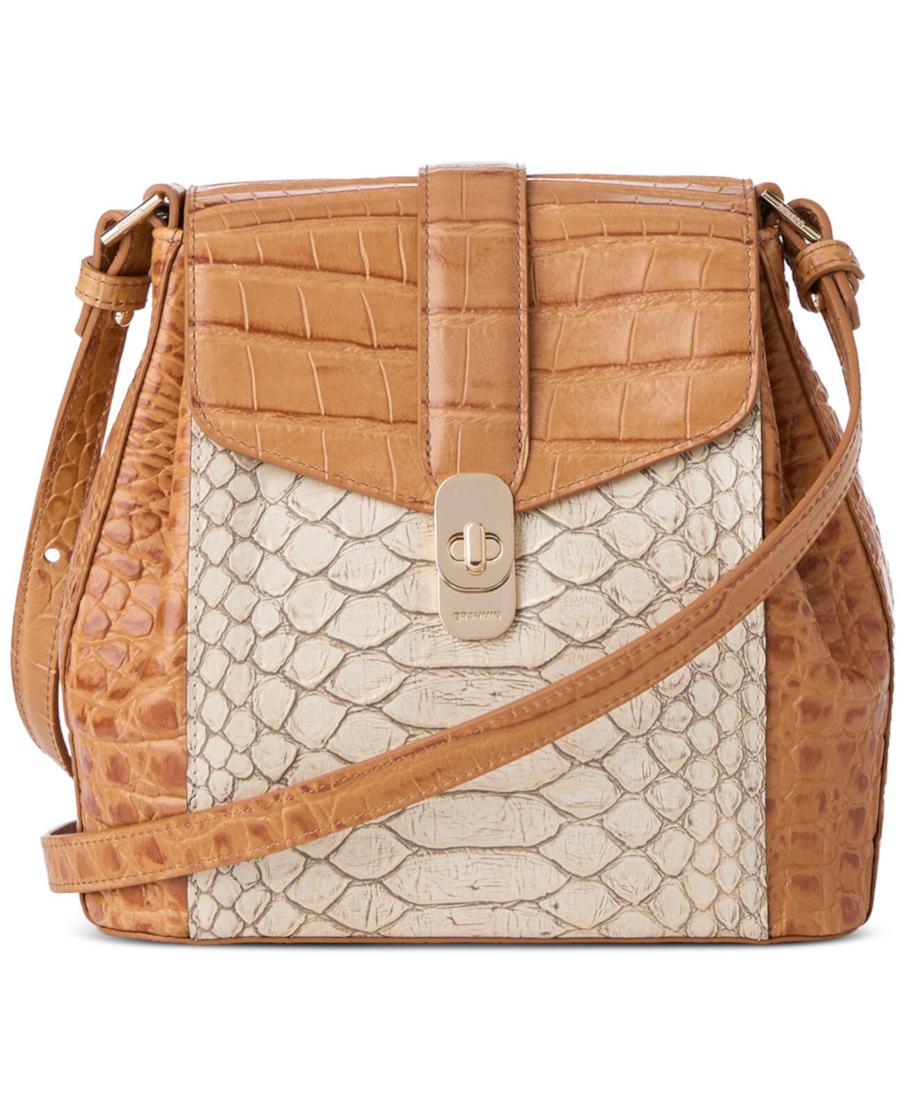 Margo Small Leather Crossbody Brahmin