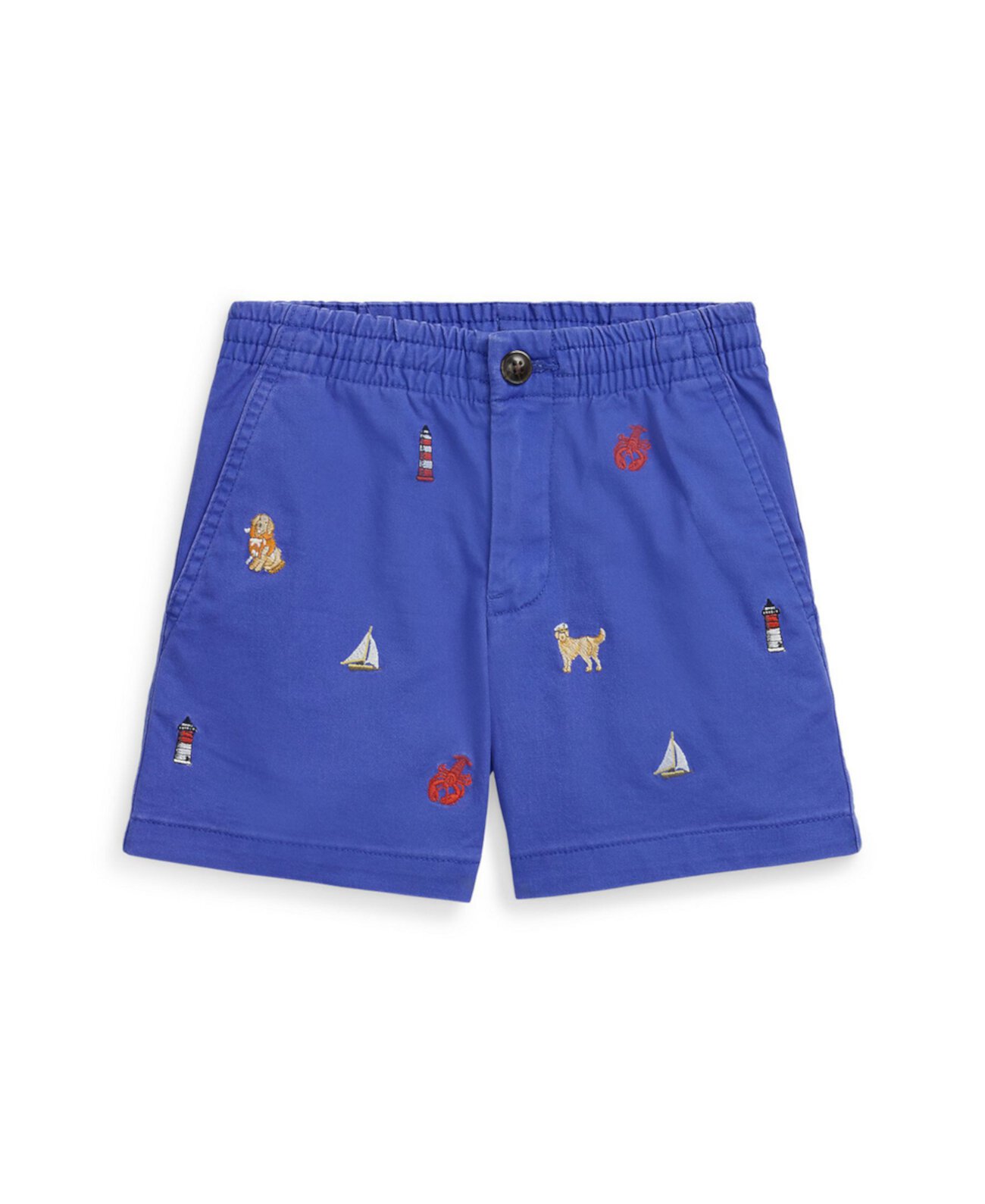 Toddler and Little Boys Polo Embroidered Chino Shorts Polo Ralph Lauren