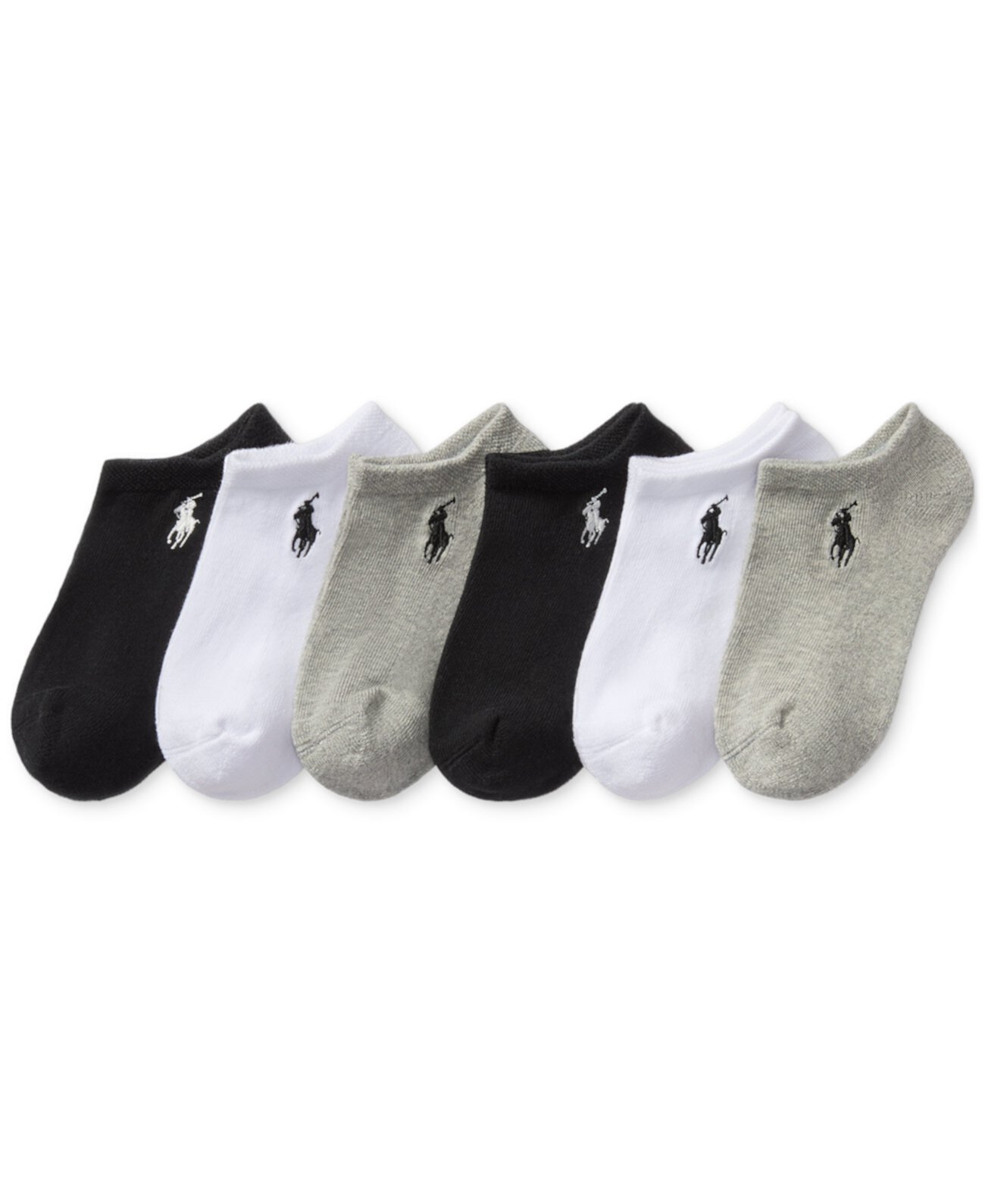 Toddler Girls Classic Solid Low-Cut Socks, 6-Pack Polo Ralph Lauren