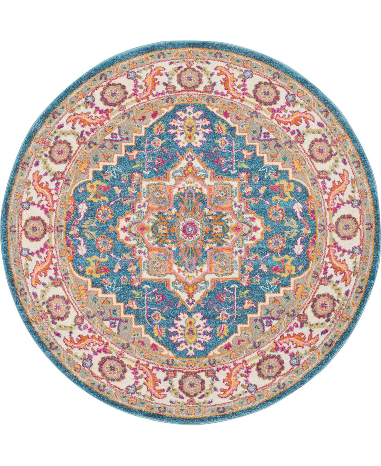 Passion PSN20 5'x5' Round Area Rug Nourison Home