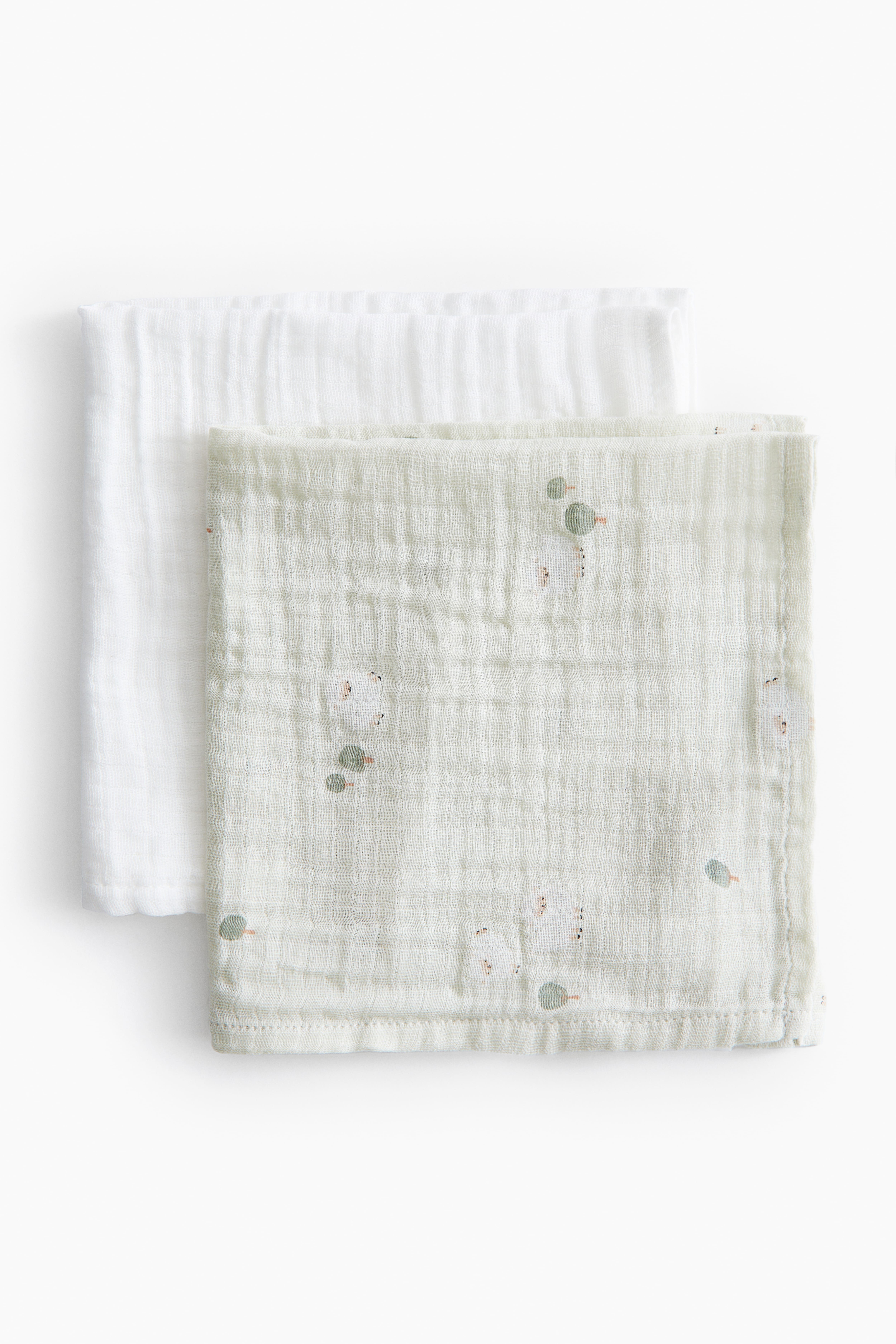 2-pack Small Muslin Cloths H&M