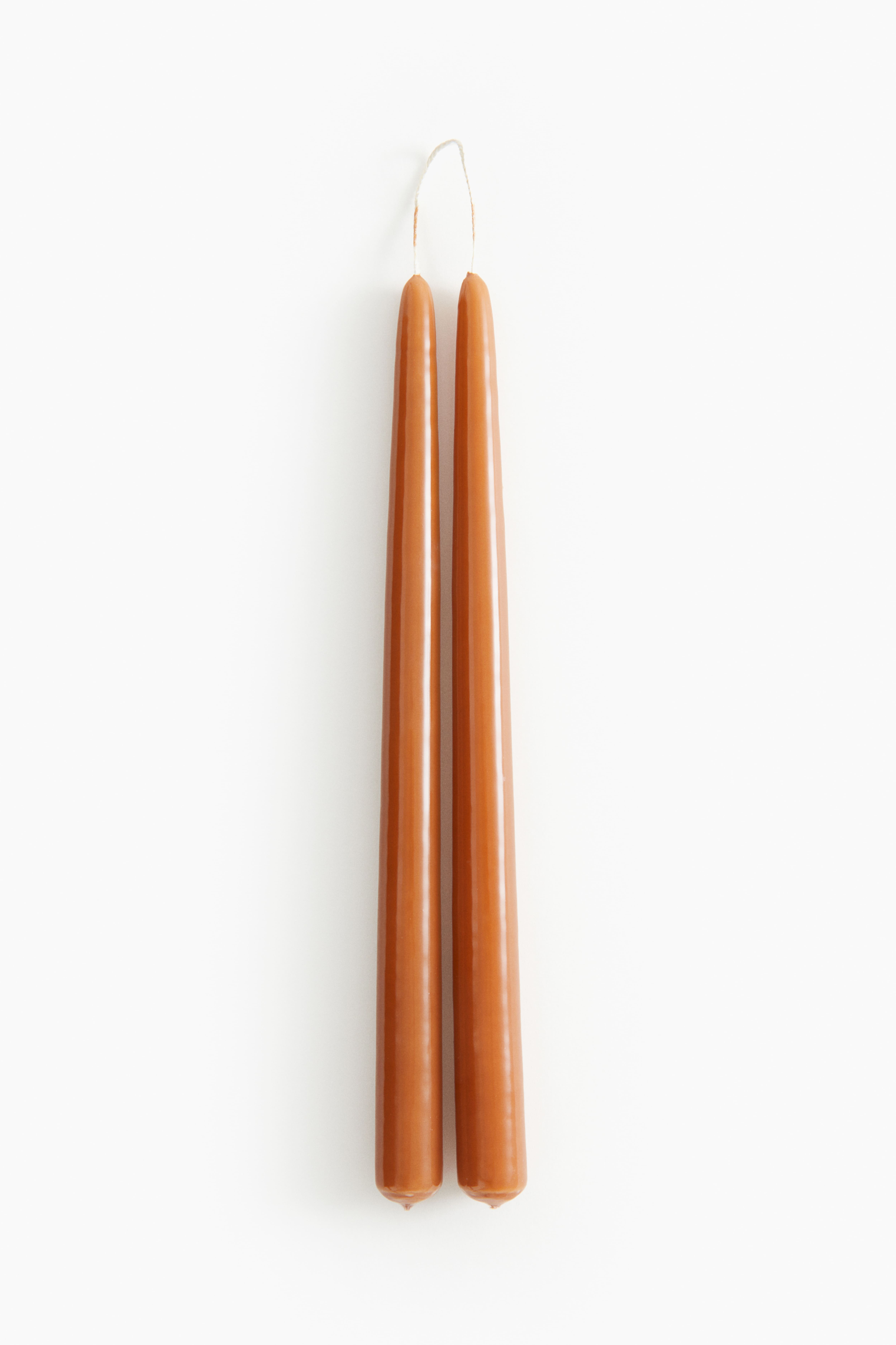 2-pack Glossy Taper Candles H&M