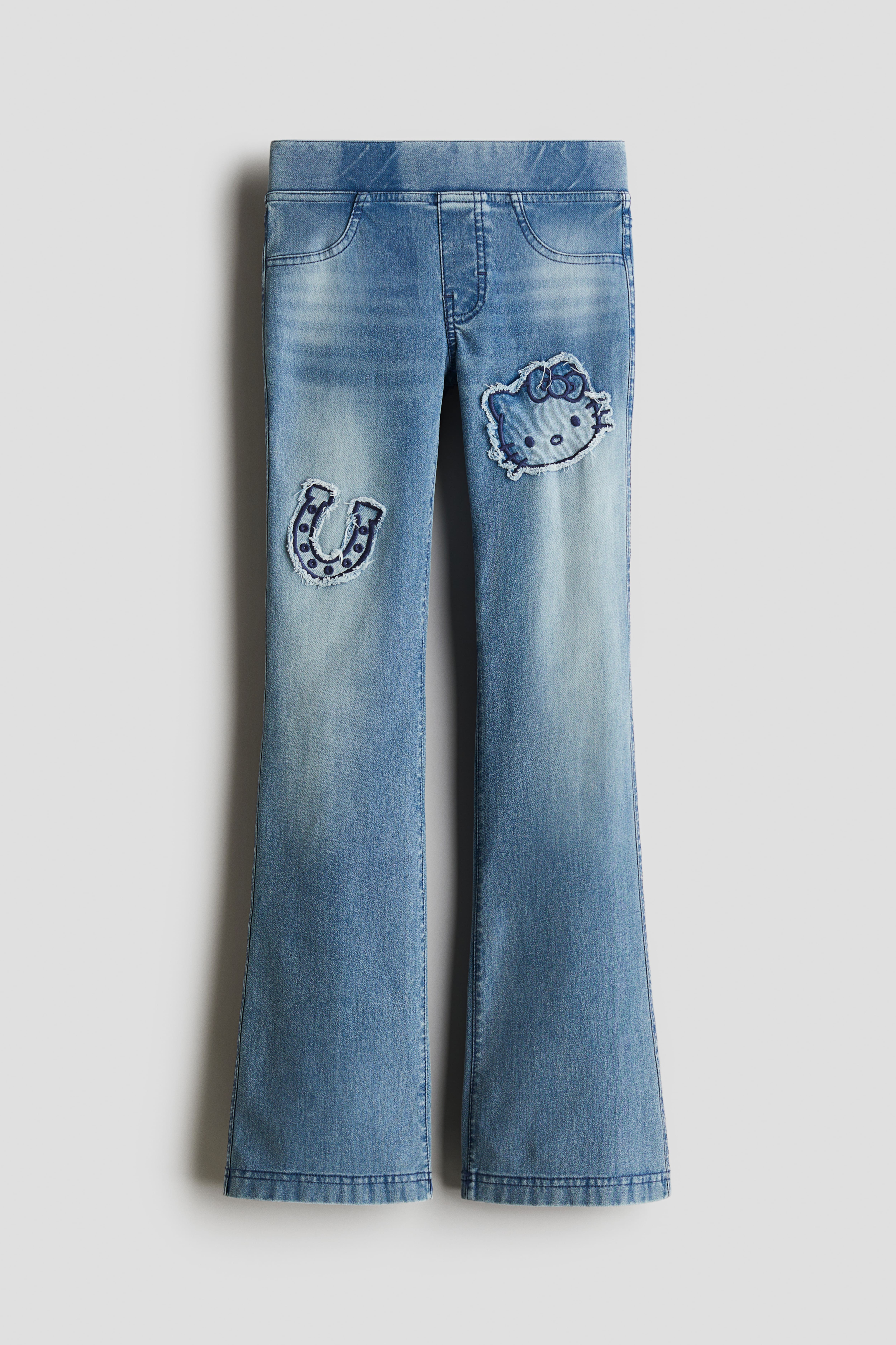 Denim-Look Flared Jeggings H&M