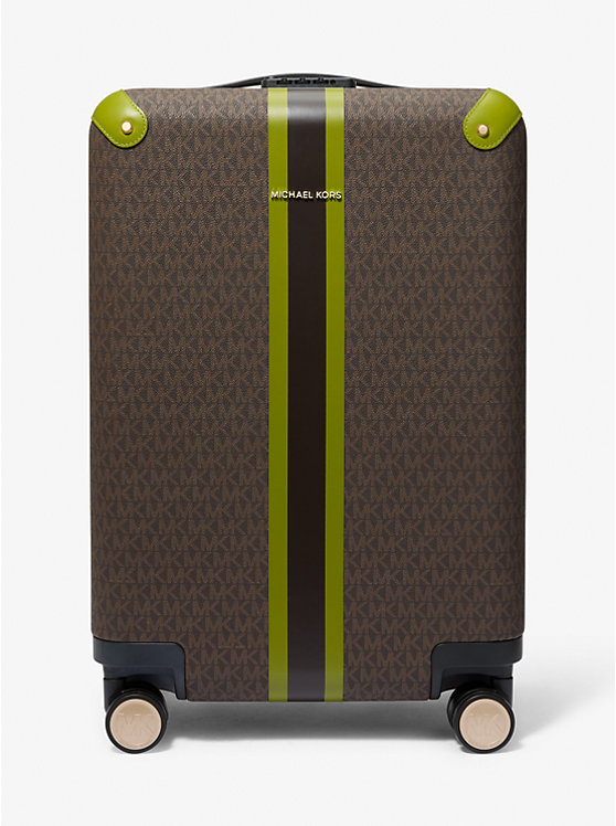 Striped Signature Logo Suitcase Michael Kors