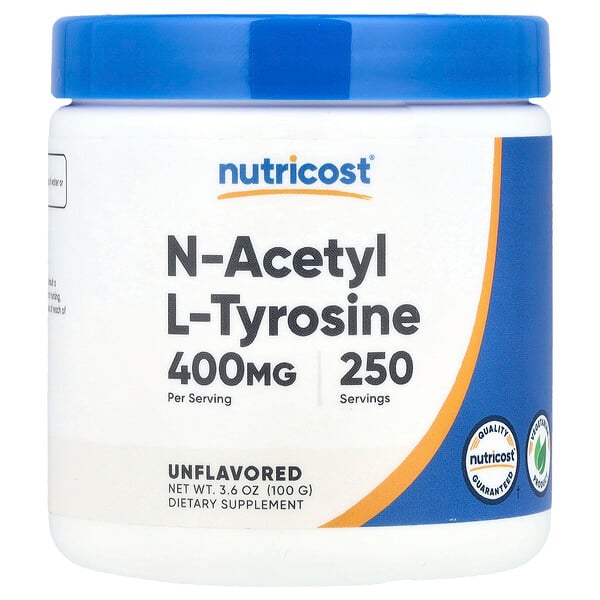 N-Acetyl L-Tyrosine, Unflavored, 3.6 oz (100 g) Nutricost