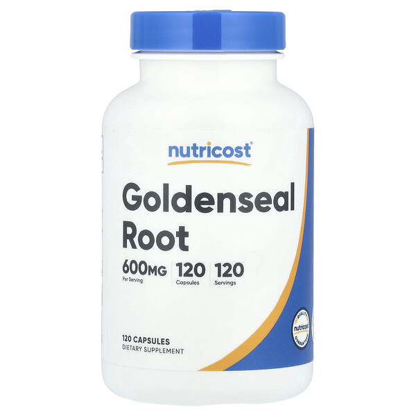 Goldenseal Root, 600 mg, 120 Capsules Nutricost