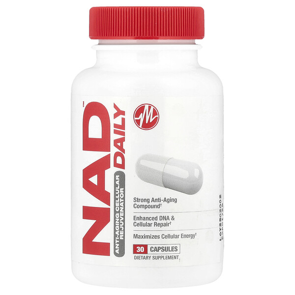 NAD DAILY™ , Anti-Aging Cellular Rejuvenator, 30 Capsules Metabolic Nutrition