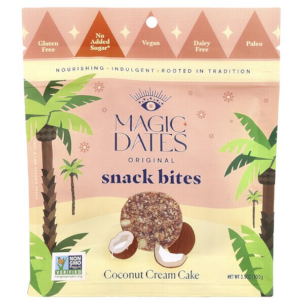 Original Snack Bites, Coconut Cream Cake, 3.5 oz (100 g) MAGICDATES