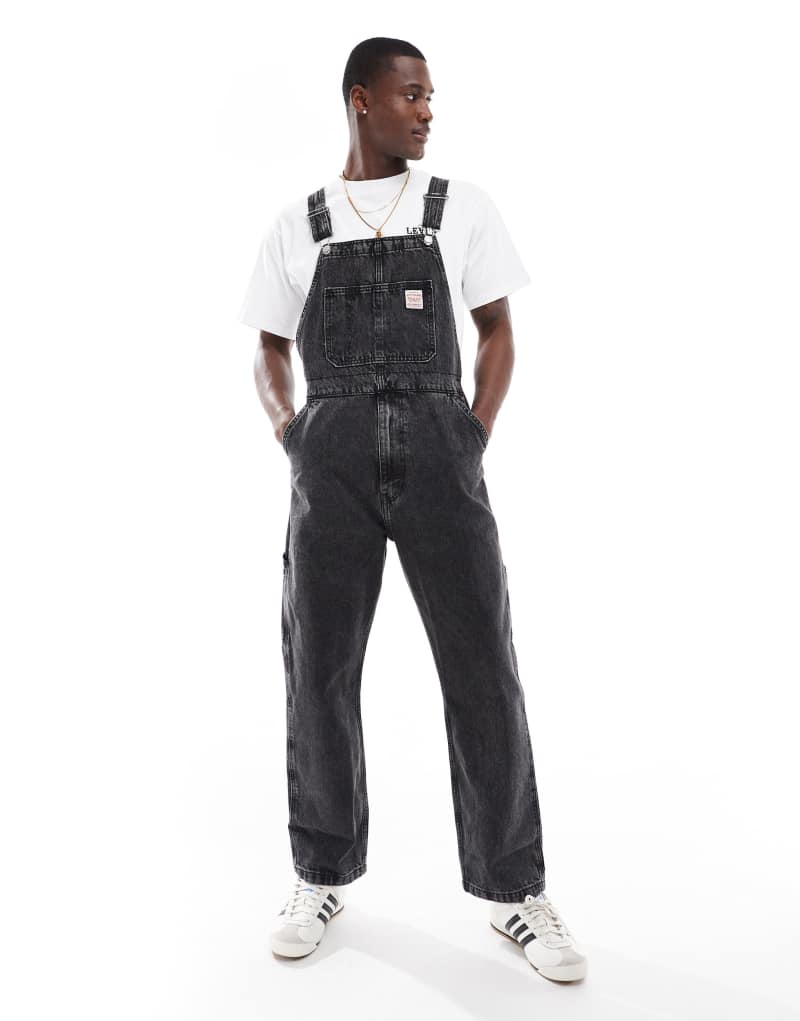 Levi's Workwear straight fit denim overalls in black Levi's®