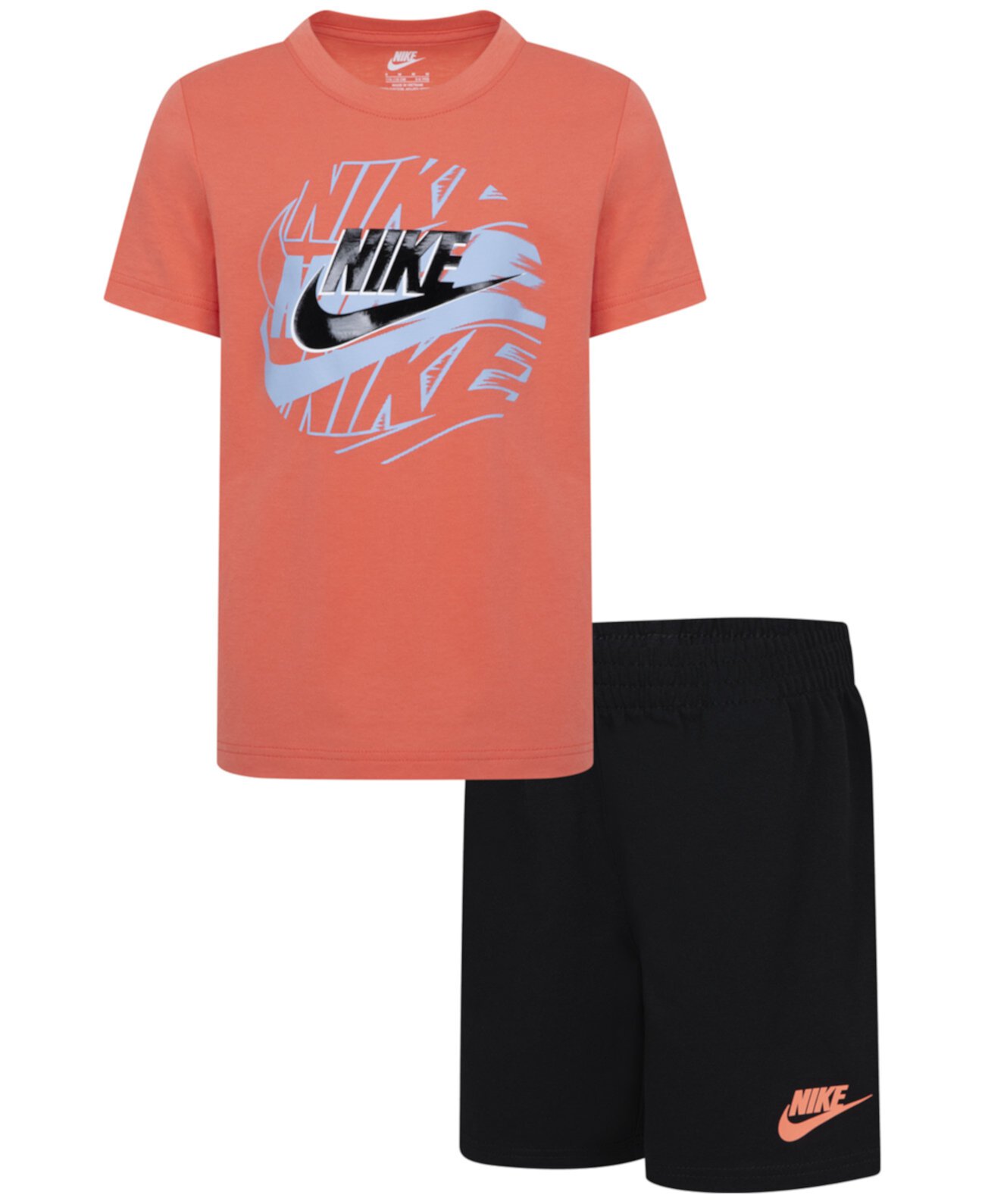 Little Boys "On The Move" Logo T-Shirt & Shorts Set Nike