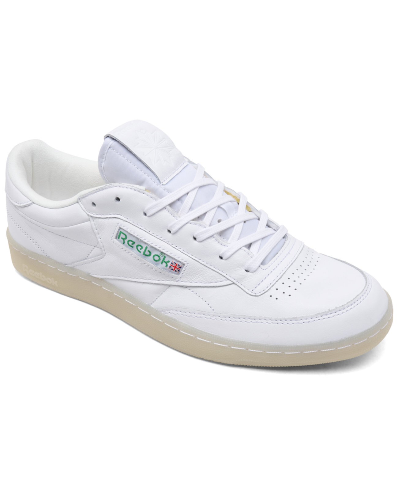 Кроссовки Reebok Club C 85 Vintage для мужчин с кожаным верхом и резиновой подошвой для повседневной носки Reebok