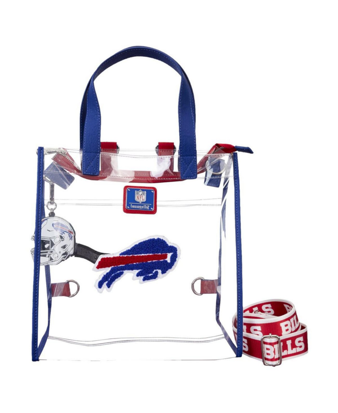 Buffalo Bills Clear Convertible Backpack Tote Bag Loungefly